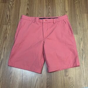 Vineyard Vines On-The-Go Shorts Mens Sz. 33 Salmon Performance Casual Golf Chino